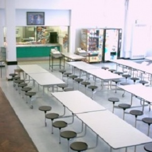 Оснащение оборудованием столовой для школьников